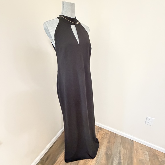 Calvin Klein Dresses & Skirts - Calvin Klein Black mock neck halter evening dress black tie formal dress